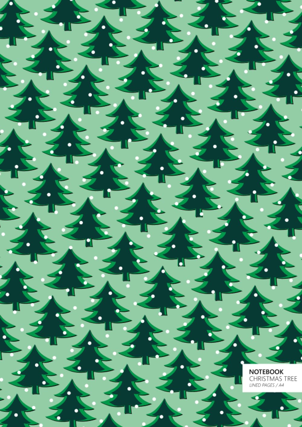 Christmas Tree Notebook - A4: (Light Green Edition) Fun notebook 192 lined pages (A4 / 8.27x11.69 inches / 21x29.7cm)