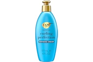 OGX Argan Oil of Morocco Curl-Defining Styling Cream, Anti-Frizz Curl Cream for Curly Hair & All Textures, Cold-Pressed Argan Oil, Paraben-Free, Sulfate-Free Surfactants, Curly Hair Products, 6 oz