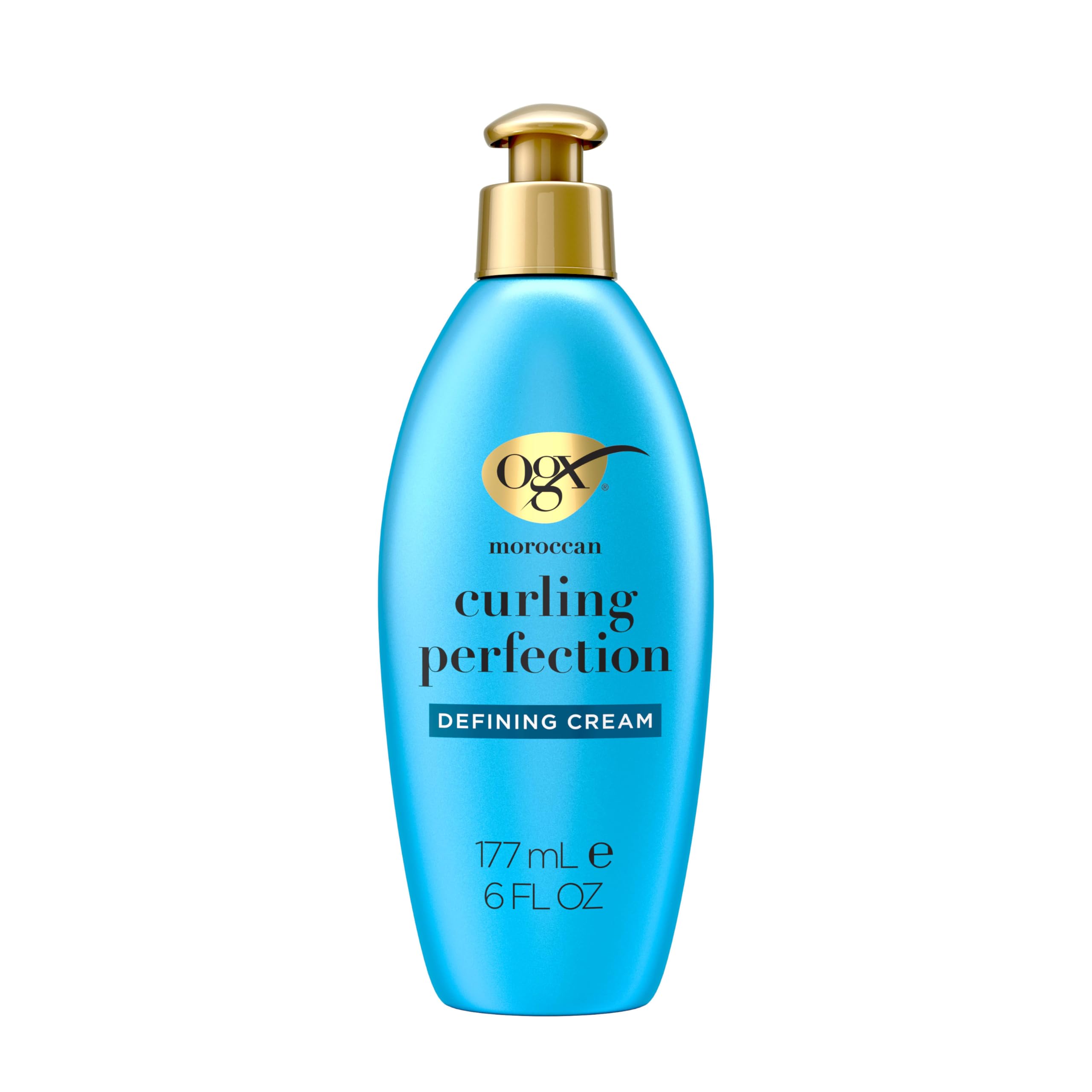 Photo 1 of OGX Argan Oil of Morocco Curl-Defining Styling Cream, Anti-Frizz Curl Cream for Curly Hair & All Textures, Cold-Pressed Argan Oil, Paraben-Free, Sulfate-Free Surfactants, Curly Hair Products, 6 oz