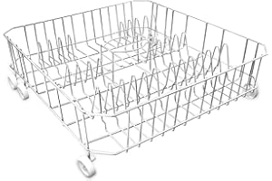 YUKGAMS Upgrade WD28X10284 WD28X31819 Dishwasher Lower Rack Replacement for ge Dishwasher Parts, Replaces WD28X10335 AP4980665 PS3486947, Lower Dishrack Assembly with Wheels 20.25"D x 22"W x 6.625"H