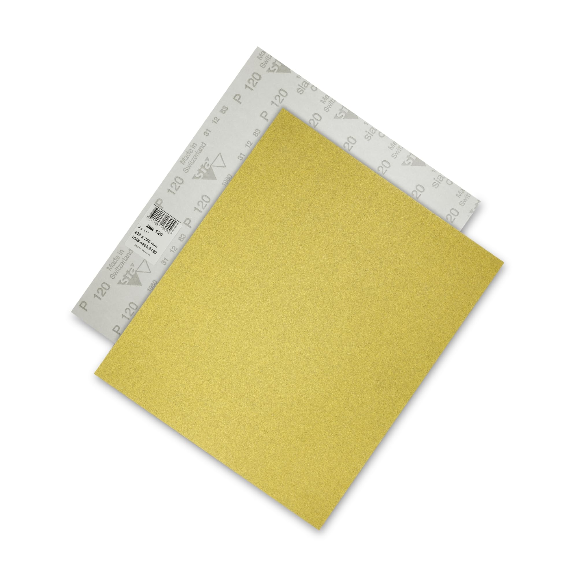 sia Abrasives 4097.5762.0120 Series 1960 siarexx Coated Abrasive Sheet, B-wt Semi-Friable Aluminum Oxide Grit, 120 Grade, 11" Width, 9" Length (Pack of 50)