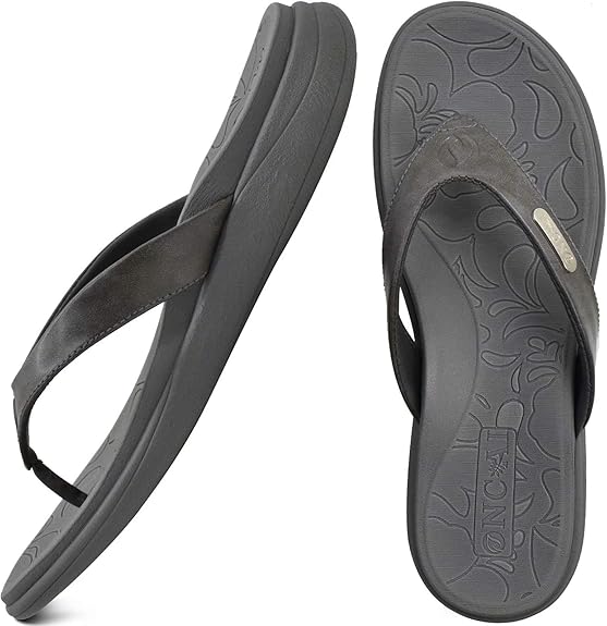 Amazon.com | Womens Fashion flip flops Ladies comfort orthotic Arch Support thong sandals with 