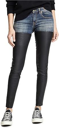 r13 leather chaps jeans
