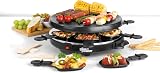 Giles & Posner Electric Round Raclette Grill 800W Indoor Tabletop 6