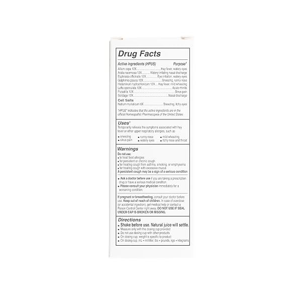 DR. TALBOT’S CHILDREN’S ALLERGY RELIEF MEDICINE – 4 OZ – INCLUDES DOSAGE CUP – FOR 2-12 YEARS OLD – NATURAL GRAPE FLAVOR (PACKAGING VARIES)