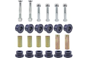 Drive-up Front or Rear Leaf Spring& Front Upper A Arm Suspension for Club Car DS Golf Cart, Polyurethane Bushing and Sleeve & Screw Kit, OEM#1016346