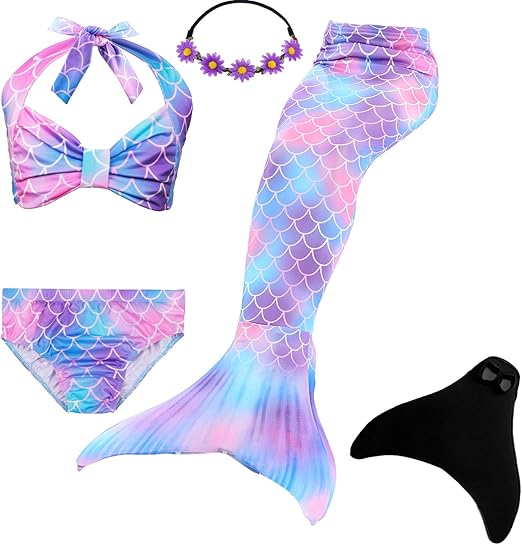 UrbanDesign Cola De Sirena con Monoaleta Disfraz Traje De Sirena con