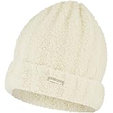 Spyder Womens Fuzzy Knit Ribbed Cuff Beanie