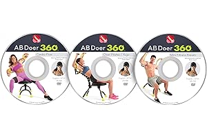 AB Doer 360 Fitness System Accessories (Set of 3 Workout DVD's)
