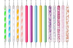 NFRBTD 15 PCS Nail Dotting Tools Nail Design Tools Nail Art Kit, Dotting Tools Embossing Tools for Painting, Nail Dotting Pen for Nail Art