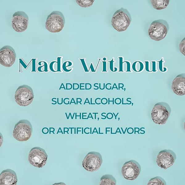 CHOCZERO WHITE CHOCOLATE COCONUT HAZELNUT TRUFFLES, ZERO ADDED SUGAR, GLUTEN FREE, KETO HOLIDAY GIFT, HIGH FIBER, 16 INDIVIDUALLY WRAPPED PIECES, 8.5 OUNCE (PACK OF 1)