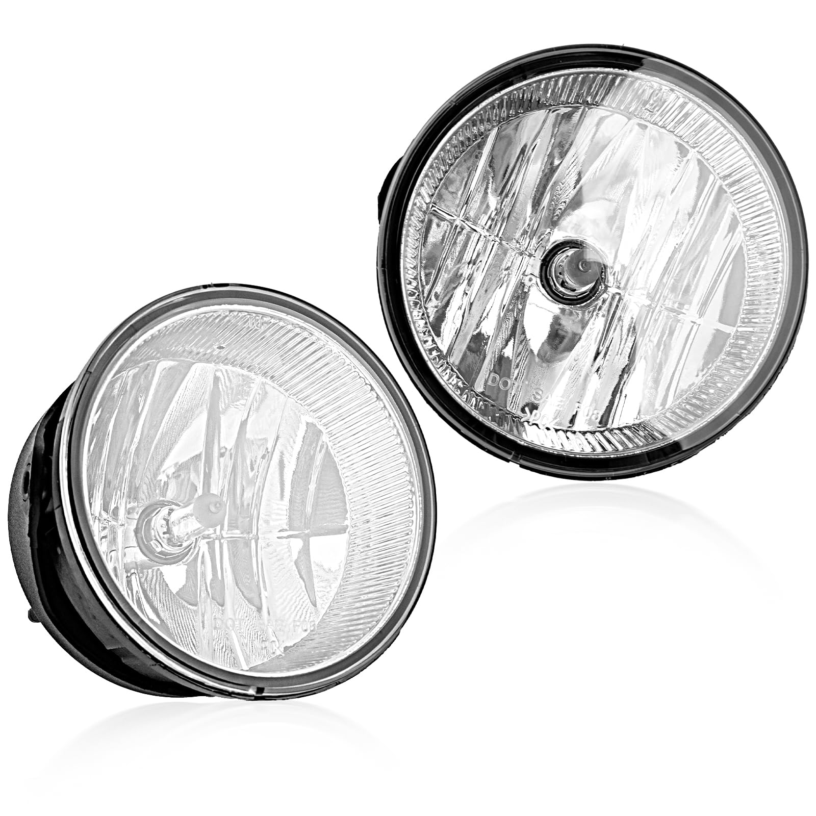 Photo 1 of RP Remarkable Power, Fits For 2007-2013 Expedition / 2008-2011 Ranger Chrome Fog Lights Only with H10 12V-42W Bulbs FL7122 Bumper Lamps Kit OE Style Clear
