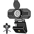 YOUPECK Full HD 1080P Webcam with Microphone, Adjustable FOV, Zoom, Software Control & Privacy Cover, USB HD Computer Web Camera, Plug and Play, for Zoom/Skype/Teams, Conferencing and Video Calling