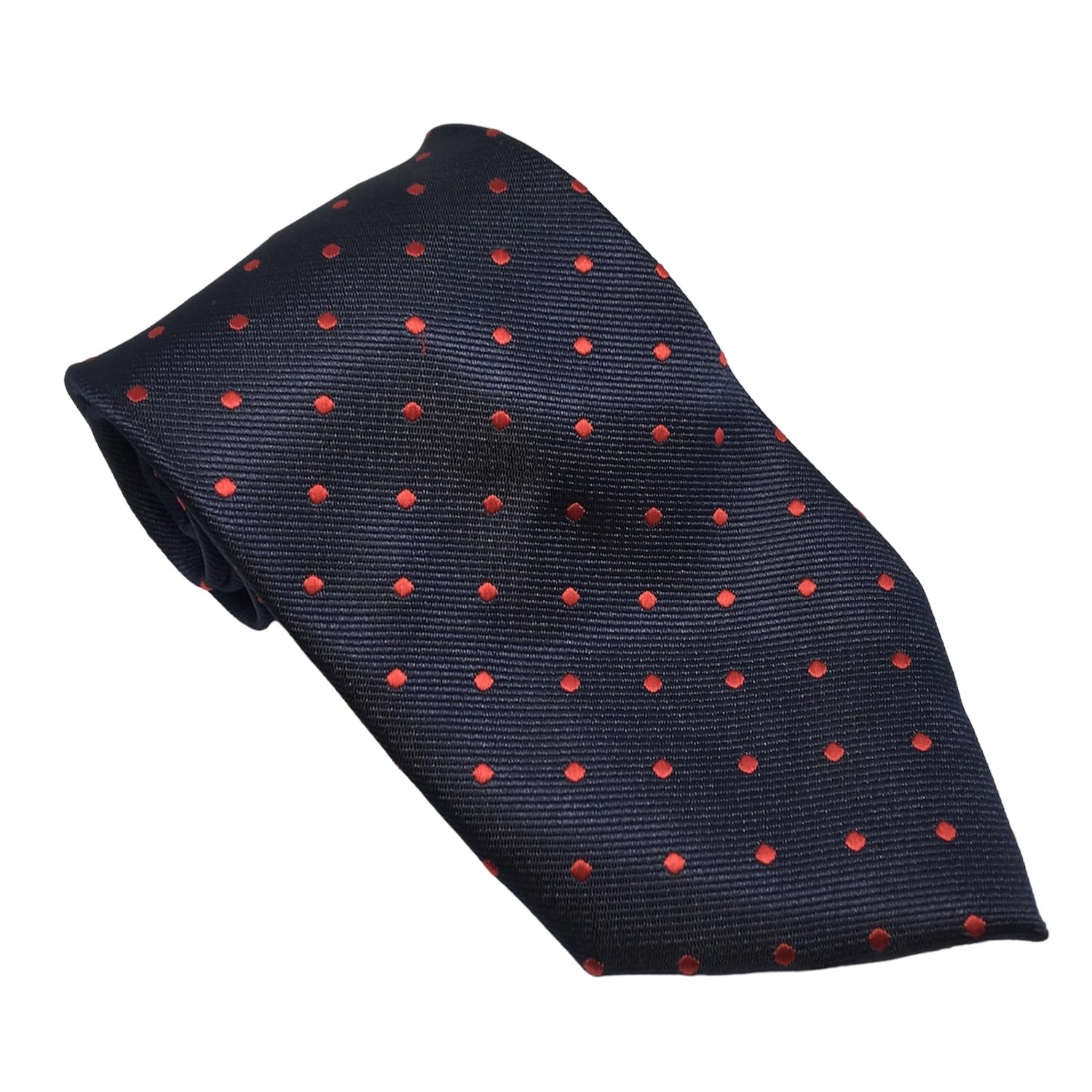 Equetech Unisex Polka Dot Showing Riding Tie (Navy/Red) — image 1