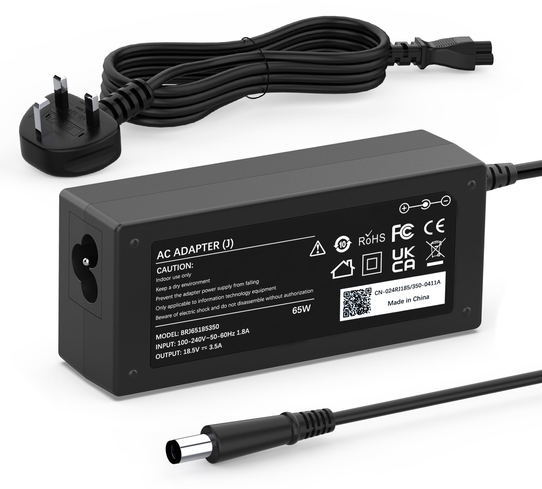 65W Laptop Charger Compatible with HP Pavilion DV4 DV5 DV6 DV7 G6 G7 G60 G61 G62 G70 G72 HP Elitebook G1 G2 840 850 2540p 2560p 2570p 2730p 2740p 8460p 8470p Power Supply Adapter 7.4 x 5.0mm