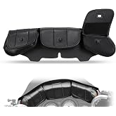 WOWTK 3 Pocket Fairing Pouch Windshield Bag for Harley Touring 1996-2013 | Motorcycle Windshield Bag 3 Pocket Fairing Pouch fits Electra Street Tri Glide