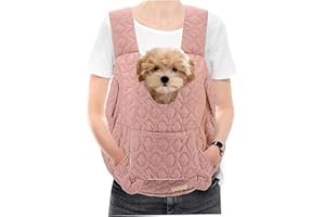 Pet Dog Carrier Backpack, Adjustable Dog Front Carrier for Traveling, Front Chest Carrier for Small Medium Dogs Cats