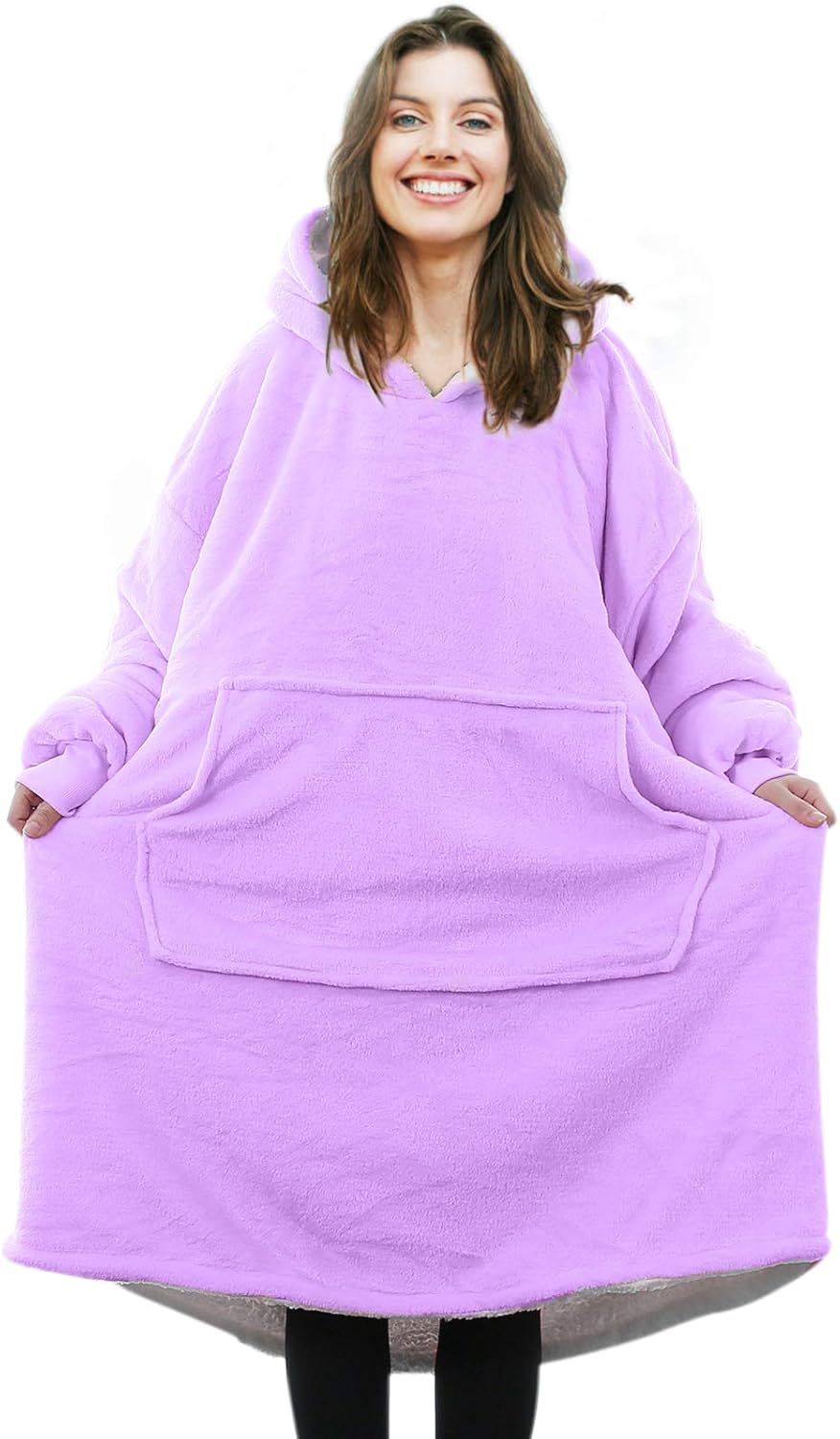 purple oversized hoodie