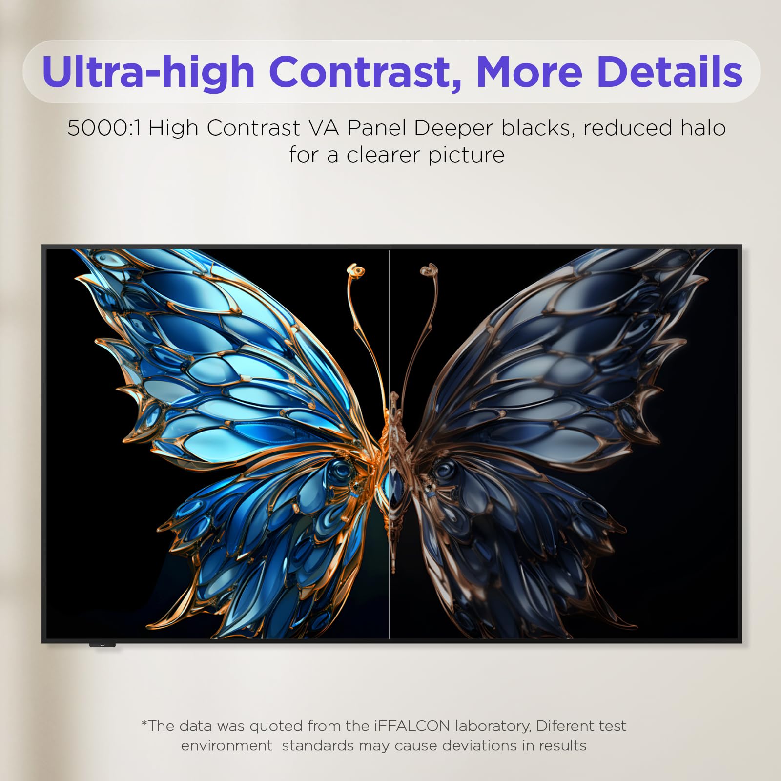 iFFALCON 55-Inch Class QLED 4K Smart TV, Ultra-Slim Picture Frame TV, Art Mode w/AI Art, 144Hz, HDR, Wide Color Gamut, Dolby Vision IQ, Dolby Atmos, Google Assistant Voice Remote(55F75, 2025 Model)