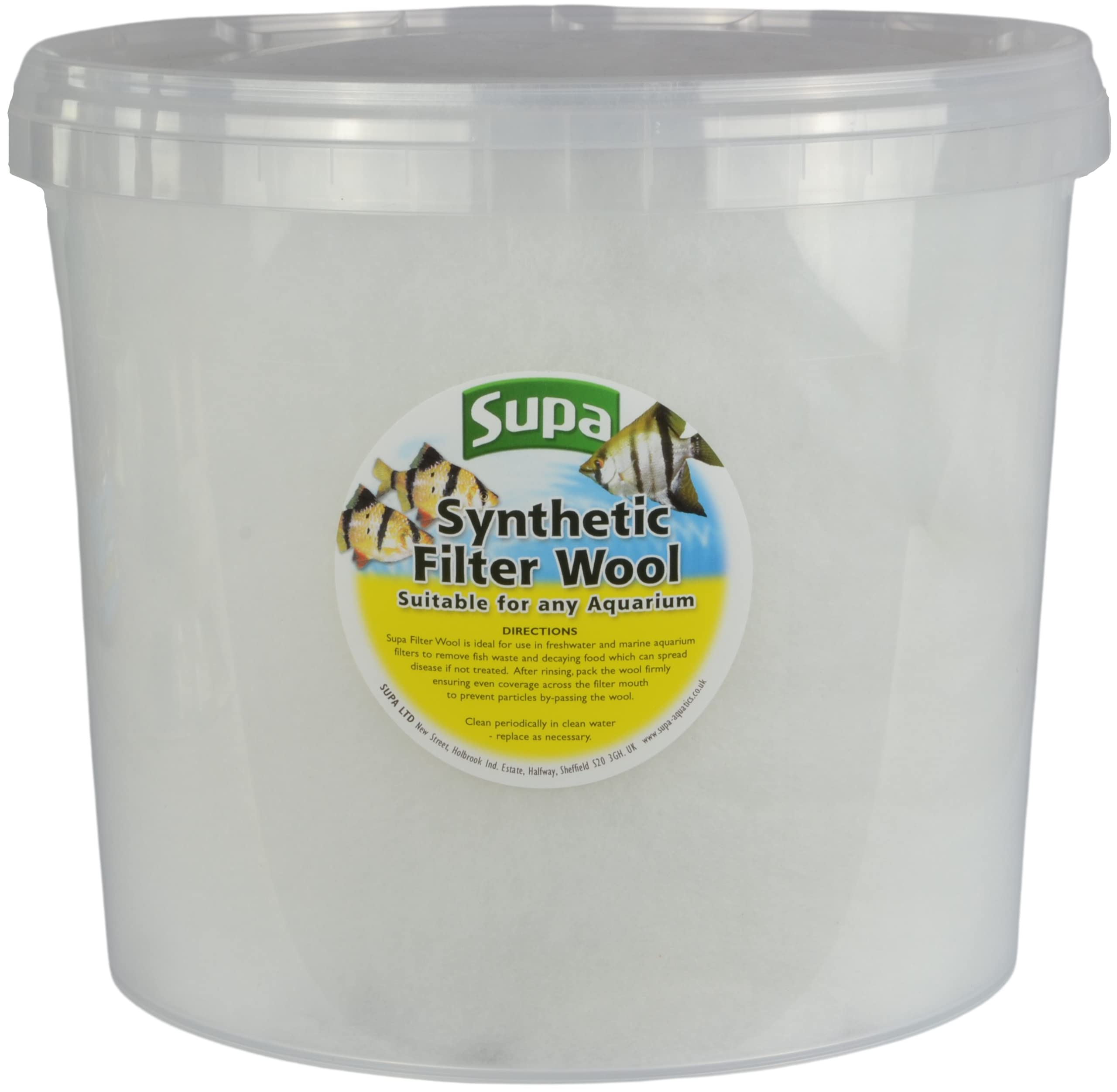 Supa Filter Wool 5 Litre, Synthetic Material That Is Ideal For Removing Waste Particles In Both Fish Tanks And Pond Filtration Systems.