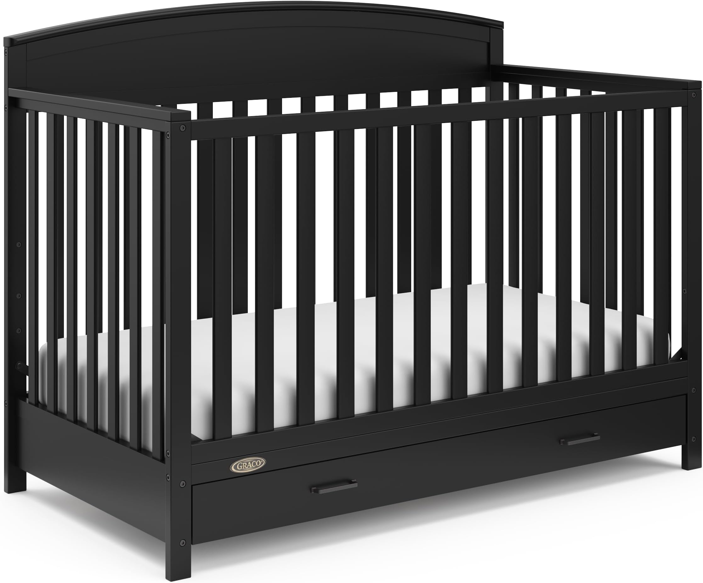 Graco Benton 5In1 Convertible Crib With Drawer (Driftwood) Converts