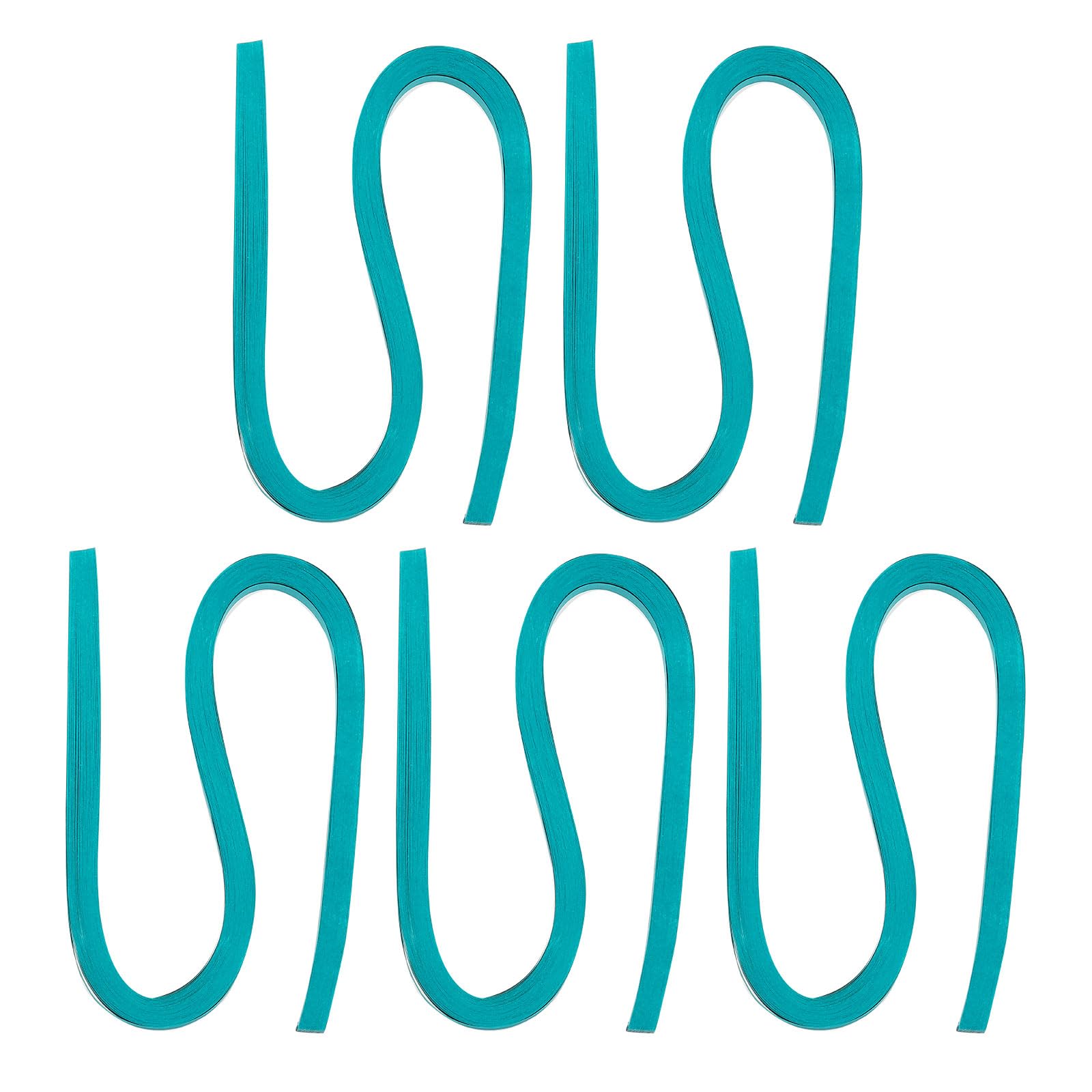 PATIKIL Quilling Strips Paper 300pcs 1/8"(3mm) 54cm Origami Paper Quilling Strip for Art DIY Hand Craft Christmas Metallic Turquoise Green