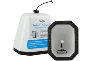 Outdoor Faucet Covers for Winter Freeze Protection （2 Pack）, Foam Faucet Cover for Winter, Reusable Outdoor Hose Bib Cover, S