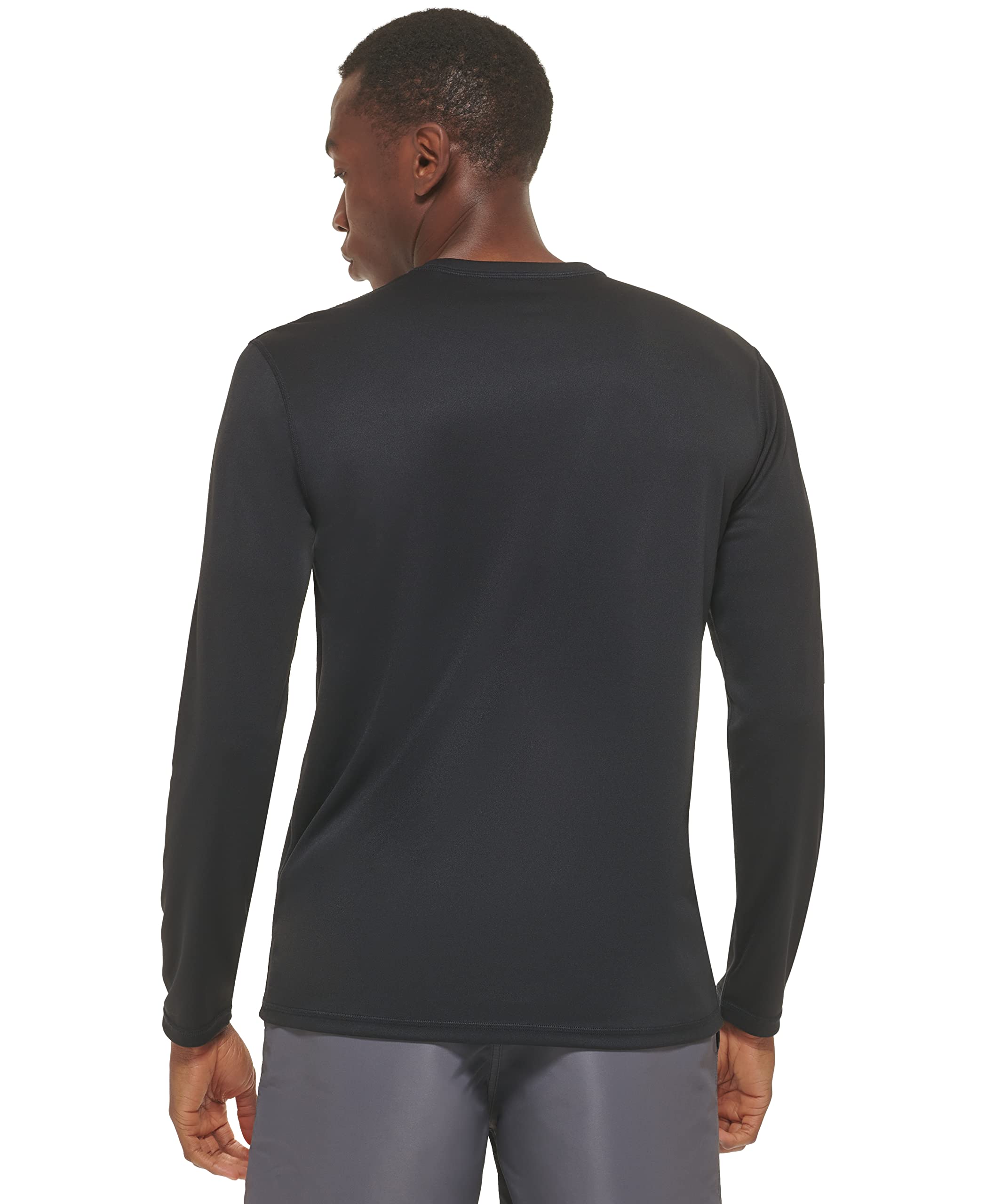 Calvin Klein Men's Standard UPF 40+ Long Sleeve Quick Dry Swim Shirt