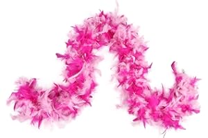 MAOFENG Turkey Feather Boa 1.64 Yards 30g /2 Yards 80g for Halloween Party Costume Decoration