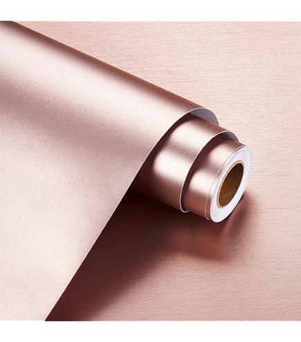 LACHEERY Brushed Gold Stainless Steel Contact Paper – Peel & Stick Metallic Wallpaper For Appliances, 40cm X 2m, Waterproof & Removable