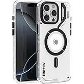 Zeninnov for iPhone 16 Pro Max Magnetic Cooling Case, Advanced IMD Technology, Aluminum Alloy Camera Frame, Compatible with MagSafe - Translucent White