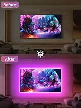 Tyute 5M TV LED Backlight RGB with App Remote Music Sync for 45-75 Inch TVs view 6