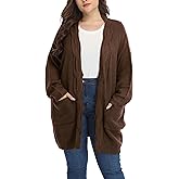 Shiaili Classic Plus Size Sweaters for Women Oversized Long Cardigans