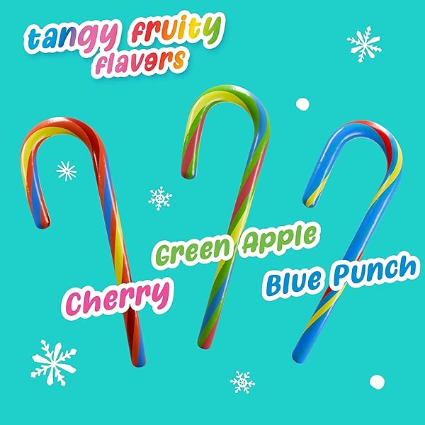 SWEETARTS MINI HOLIDAY CANDY CANES, CHRISTMAS CANDY, STOCKING STUFFERS FOR KIDS, 4.8 OZ BOX