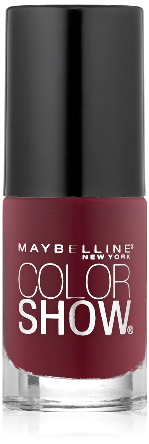 Maybelline New York Color Show Nail Lacquer, Wine and Forever, 0.23 Fluid Ounce
