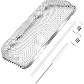 Caravista RV Furnace Vent Screen - Heavy-Duty Stainless Steel RV Heater Vent Cover with Installation Tool - Flying Mesh Cover for Camper (7.5 x 4.1 x 1.3 Inch, 1 Pack)