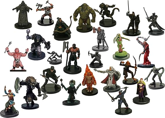 25 Assorted D\u0026d Miniatures Figures 