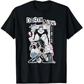 Death Note Character Collage with Kanji Anime T-Shirt