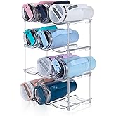 Stackable Water Bottle Organizer for Stanley 40 oz Tumbler, Water Bottle Holder for Cabinet, Pantry Kitchen Organizers and Storage for Stanley Cup Accessories, Tumbler Organizer and Wine Rack, 4Pack