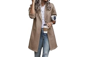 PRETTYGARDEN Women's 2024 Plaid Shacket Jacket Casual Button Wool Blend Winter Tartan Trench Coat With Pockets