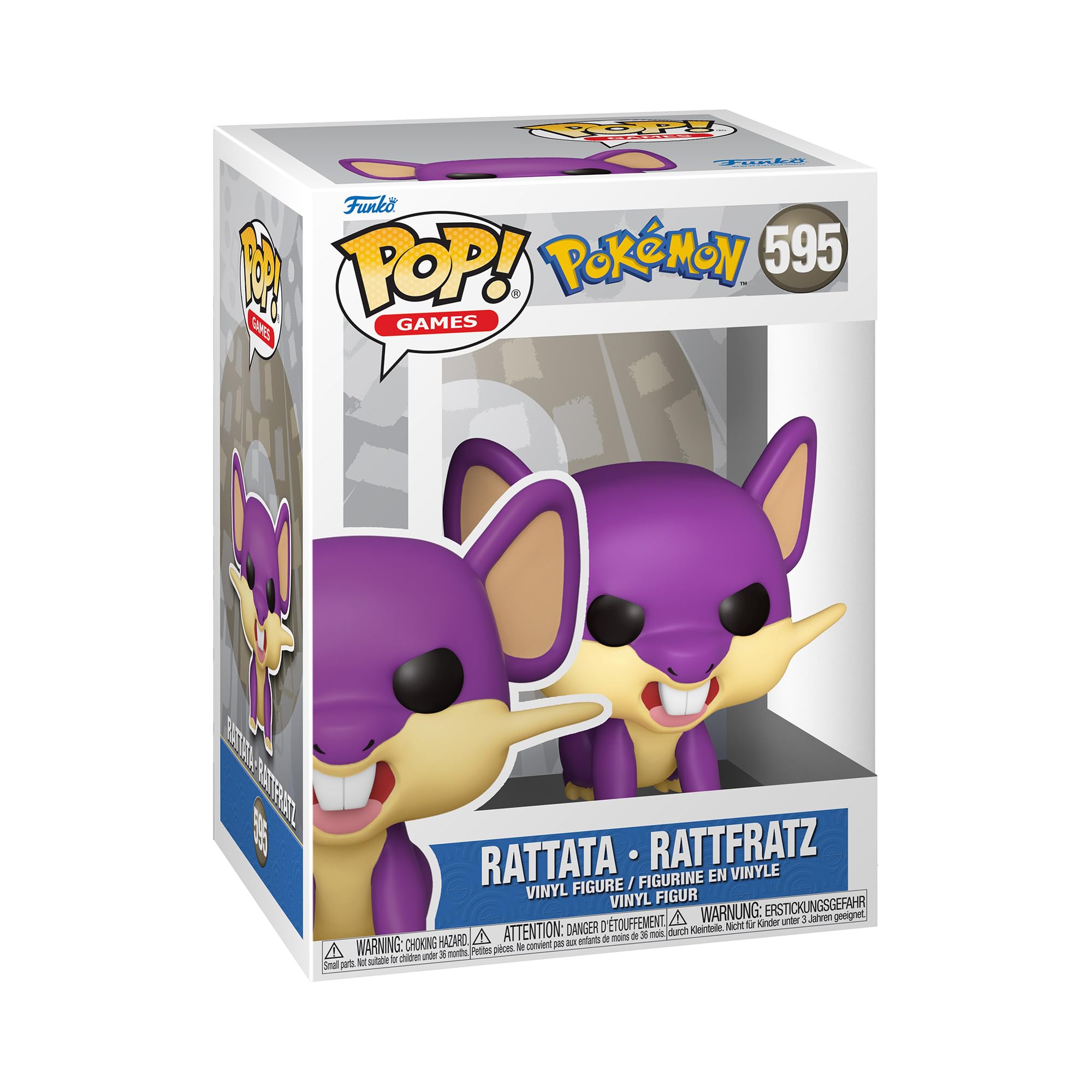 Funko POP! Games: Pokemon - Rattata - Collectable Vinyl Figure - Gift Idea - Official Merchandise - Toys for Kids & Adults - Video Games Fans - Model Figure for Collectors and Display