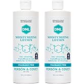 DML Moisturizing Lotion &ndash; 16 Oz Pack of 2, Hydrating Body Care | Gentle Hypoallergenic Lotion Relieves Dry, Cracked Skin; Unscented Formula Provides Lasting Comfort for Men and Women