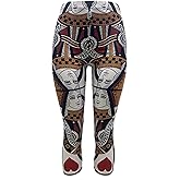 Sister Amy Girl 3D Printed Geometric Figures Ankle Elastic Tights Legging