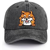 Dog Hats for Men Women, Funny Adjustable Printed Cottton Animal Gifts Baseball Cap