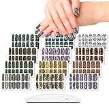 JERCLITY 12 Sheets Snake Skin Nail Polish Strips