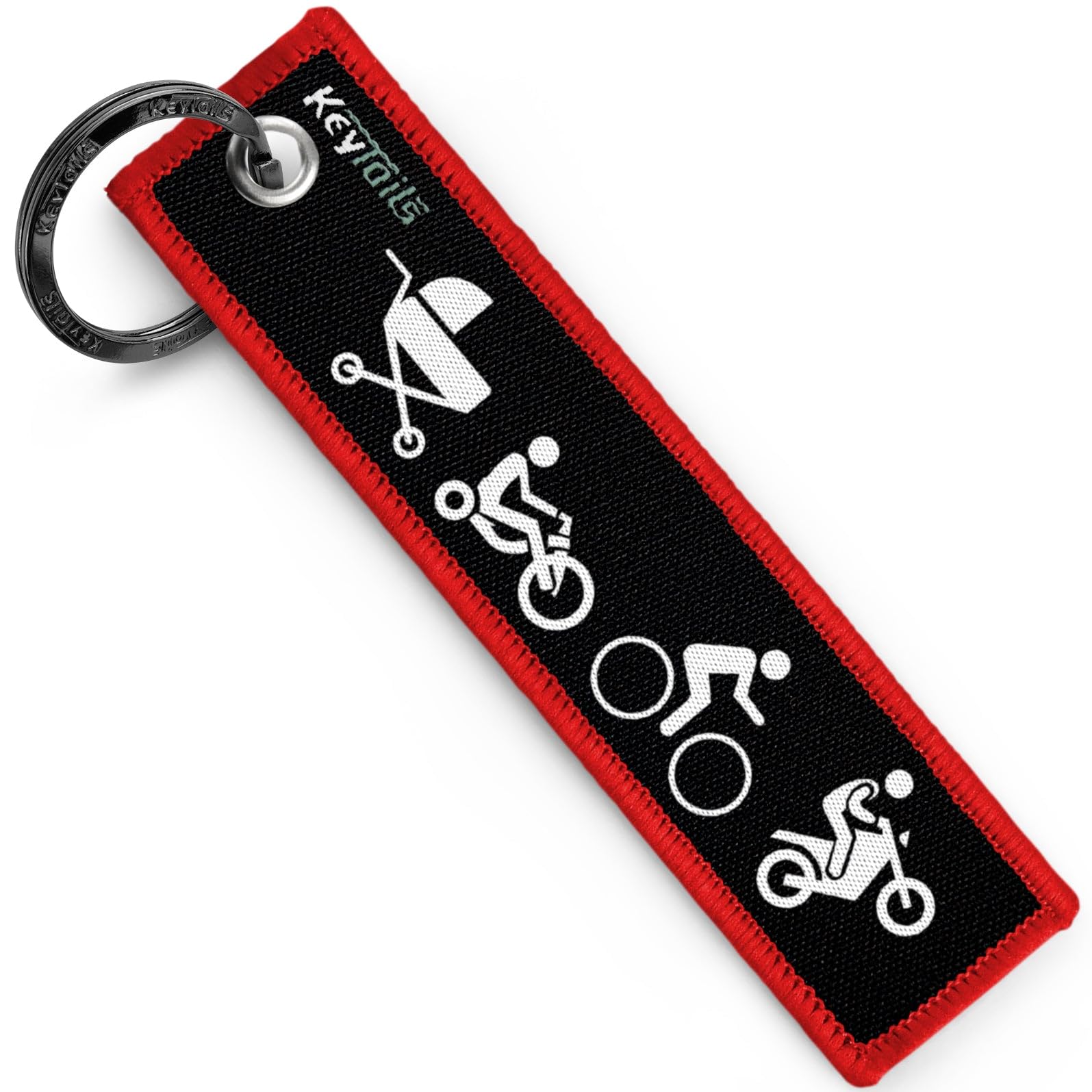 KEYTAILS Keychains, Premium Quality Key Tag for Motorcycle, Scooter, Dirt Bike [Moto Evolution]