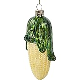 Blown Glass Christmas Tree Decorations 2025 - Corn Ornaments for Christmas Tree, 3D Funny Hanging Christmas Ornaments for Xmas Home Outdoor Window Centerpiece