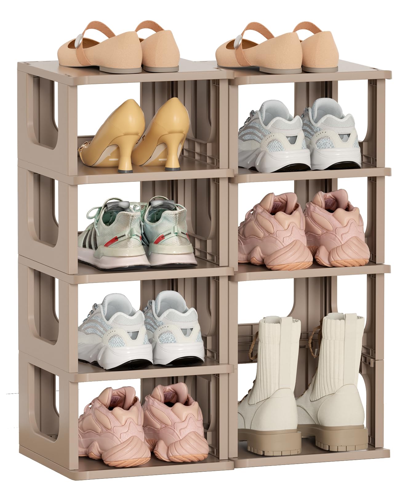 HAIXIN Shoe Rack 10 Tier, Shoe Rack for Closet, Small Shoe Rack ...