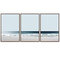 SIGNWIN 3 Piece Framed Canvas Wall Art Abstract Mountain Canvas Prints Home Artwork Decoration for Living Room,Bedroom - 16