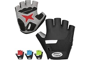 Kiygeran Cycling Gloves Pad Bike Gloves Half Finger Anti-Slip Shock-Absorbing Lightweight for MTB Road Biking Men&Women